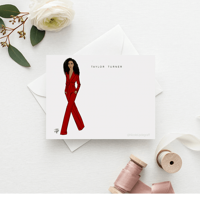 Additional Stationery Cards (Set of 10 FLAT NOTE CARDS) - Image 3